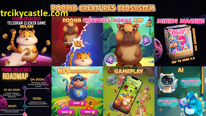 Comet Space Unveils Poomb Creatures: A Web2 + Web3 Game with Tap-to-Earn 2.0 and Physical Mining Toy