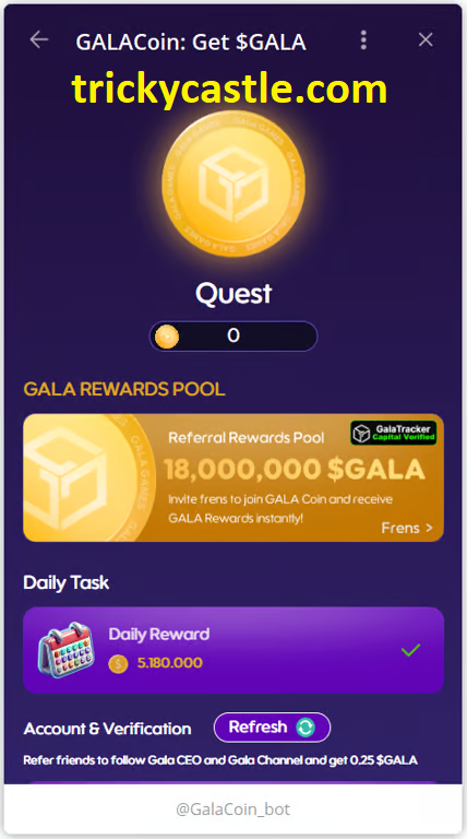 GALACoin daily combo for October 12, 2024