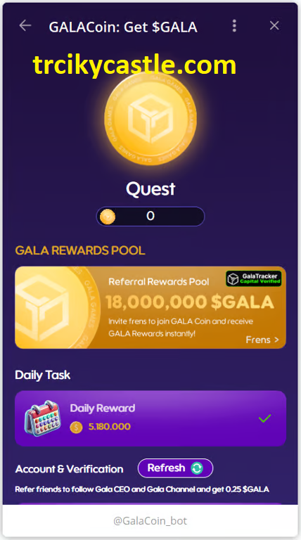 Gala Coin Combo Today – October 21