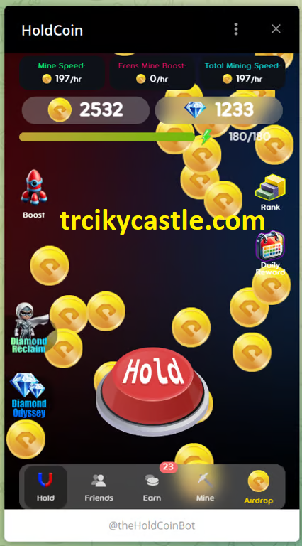 HoldCoin Daily Combo and Reclaim Code for October 21, 2024