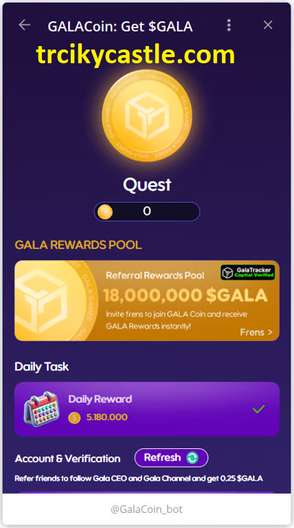Gala Coin Combo Today – October 16