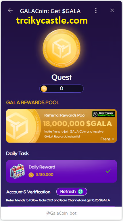 Gala Coin Combo Today – October 31