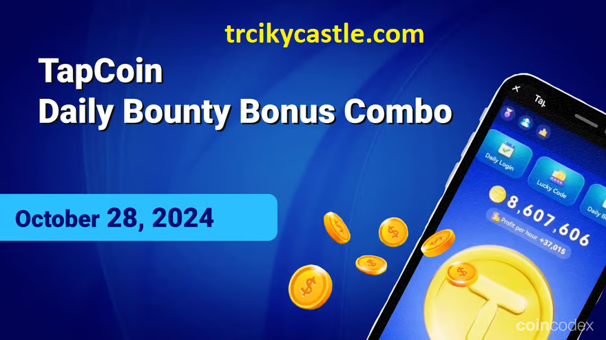 TapCoin Daily Bounty Bonus and Lucky Codes – October 28, 2024