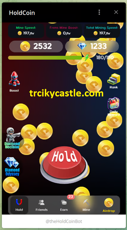 HoldCoin Daily Combo and Reclaim Code for November 11, 2024