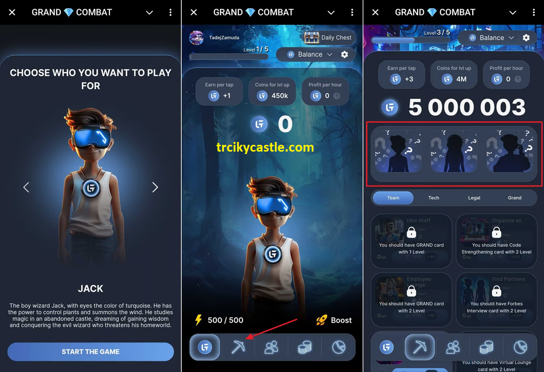 Grand Combat daily combo cards for December 13